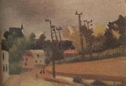 Henri Rousseau Sketch for View of Malakoff Sweden oil painting artist